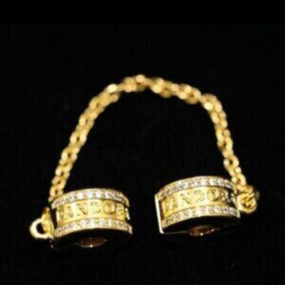 NEW Pandora Safety Chain Clip Bracelet Charm - Picture 5 of 5